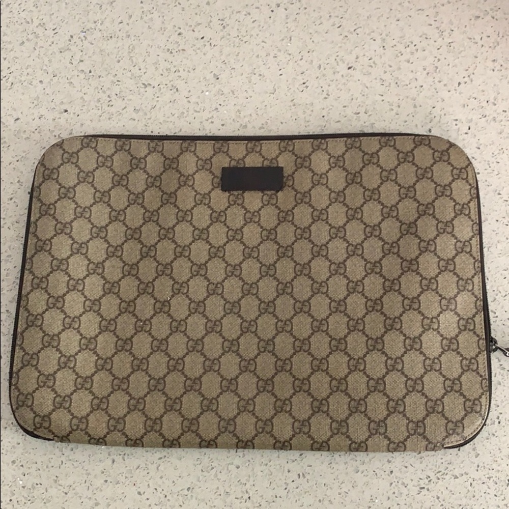 Gucci attaché / laptop case clutch